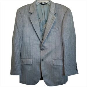 Jos A Bank Blazer Mens 38R Gray Silk Camel Hair Herringbone Sport Coat Jacket